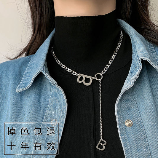 Titanium Steel Collarbone Necklace