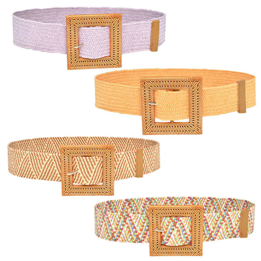 Braided elastic elastic belt