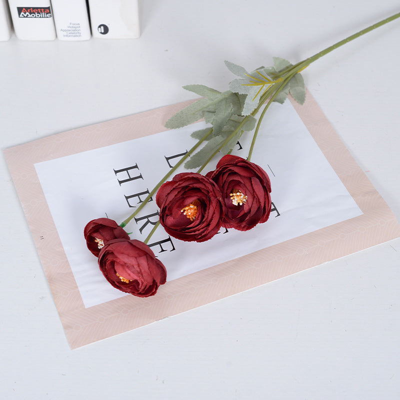 Artificial flower four-headed tea flower lotus