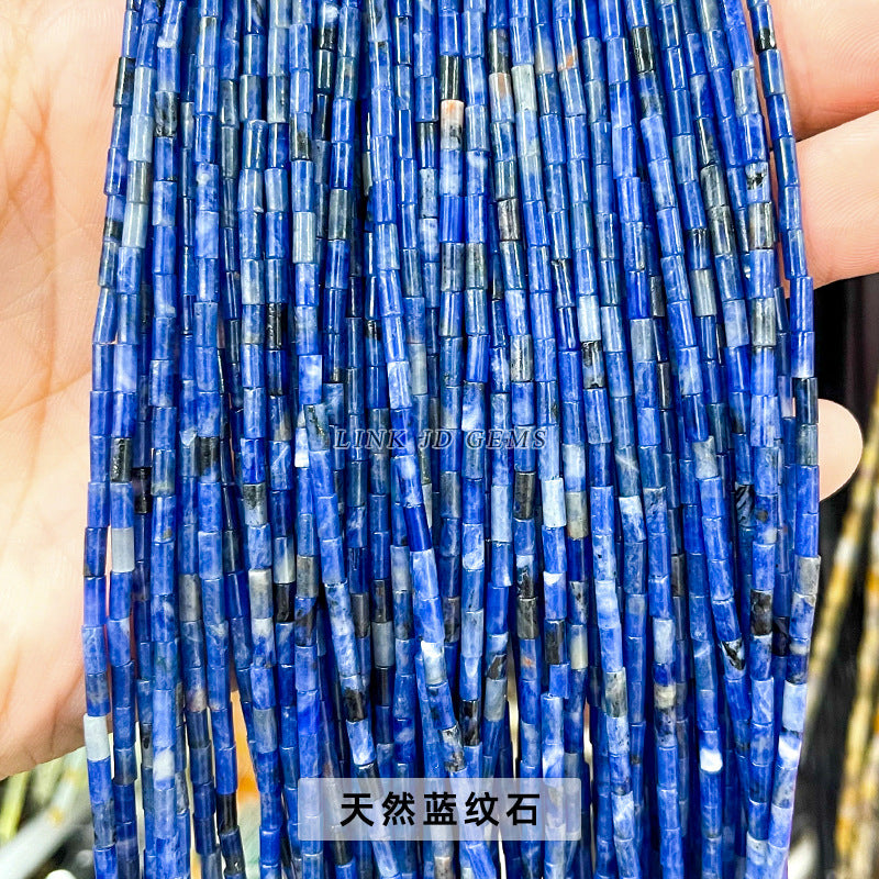 2X4mm agate round tube beads loose beads