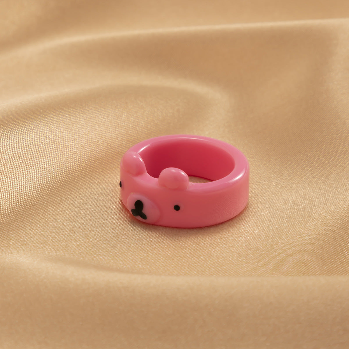 Geometric 3D Animal Macaron Ring