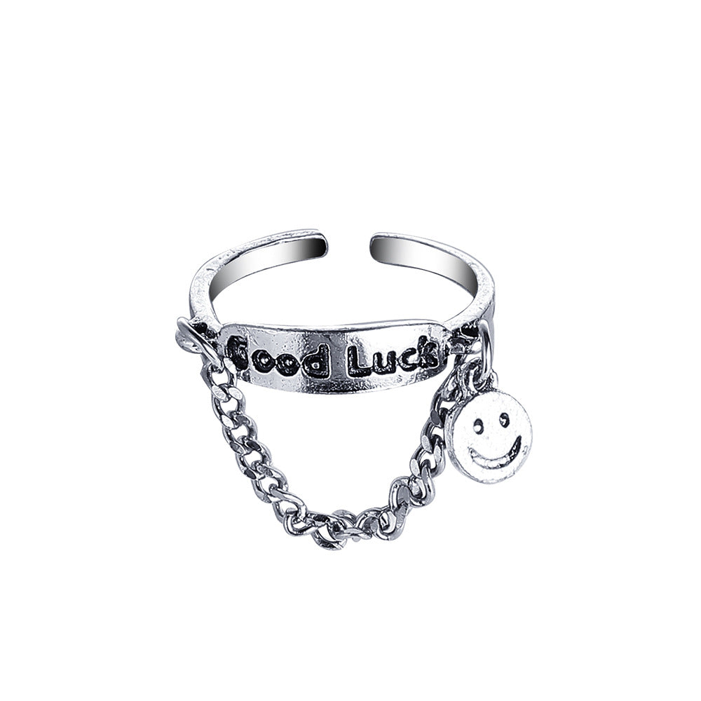 Chain two finger one piece ring wholesale