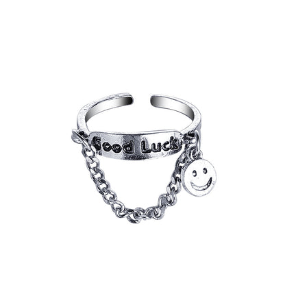 Chain two finger one piece ring wholesale