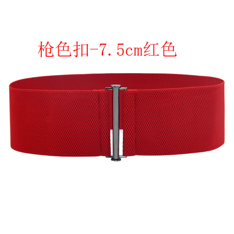 fashion Black simple waist seal elastic