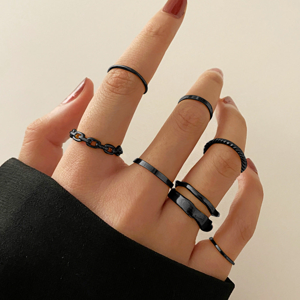 Spiral Stackable Ring Set