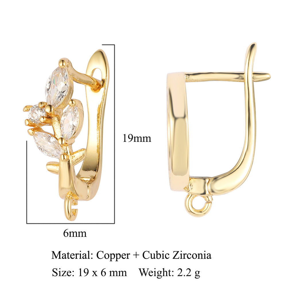 Round shell women's ear buckle