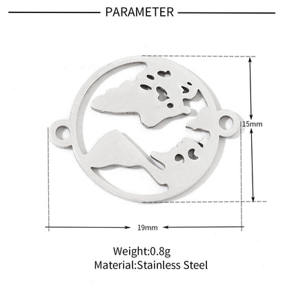 20 pcs/pack smiley face love pineapple titanium steel pendant