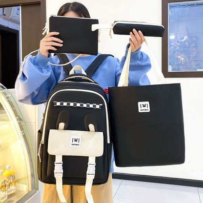 4-piece school bag, backpack