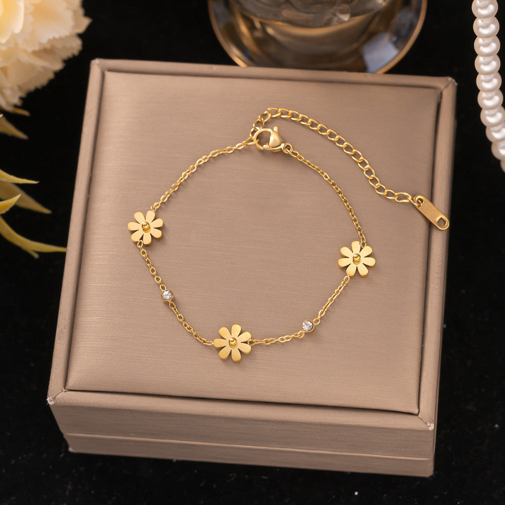 18K Gold Titanium Steel Bracelet