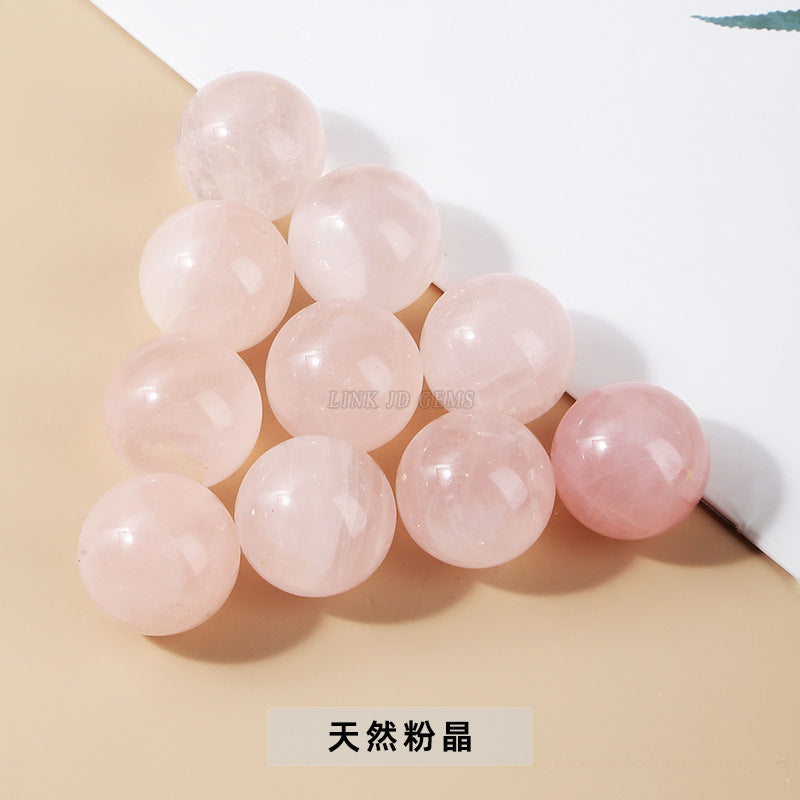 2Cm natural crystal jade loose beads non-porous round beads loose beads