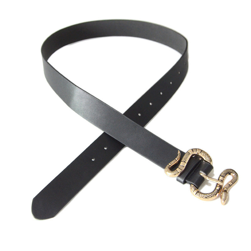 Snake buckle belt