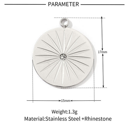 Star Sun Titanium Steel Necklace Pendant ins