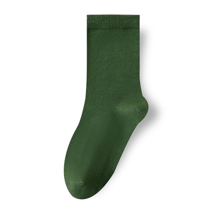 Spring-Summer Thin Breathable Solid Color Kids' Socks