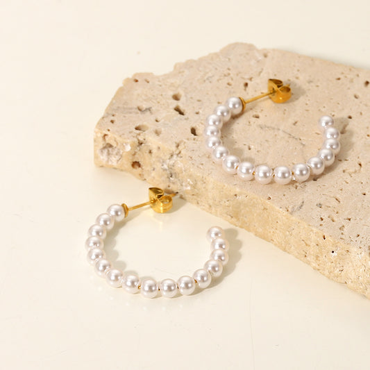 30mm C-shaped earrings