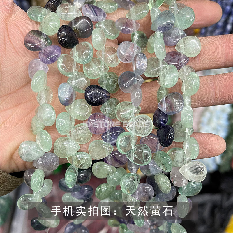 Crystal agate water drop beads loose beads