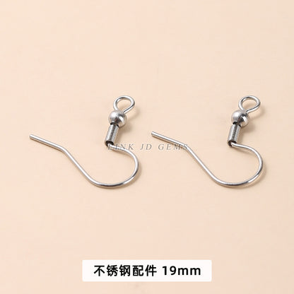 Stainless steel nine-character needle ear hook melon seeds and lobster buckle