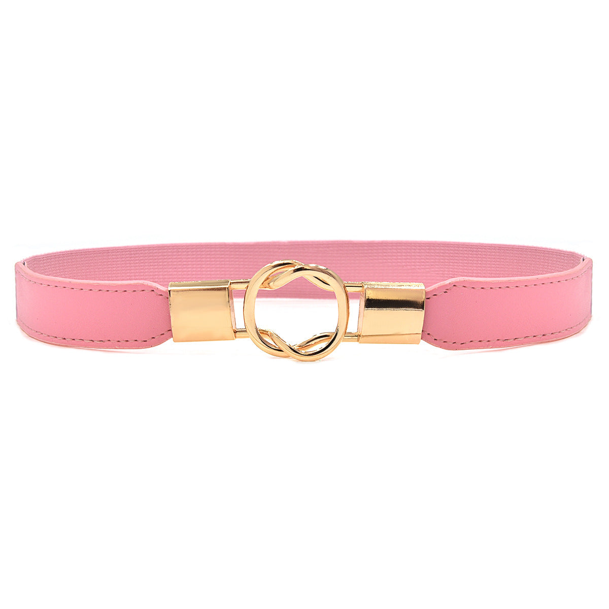 Gold buckle thin belt
