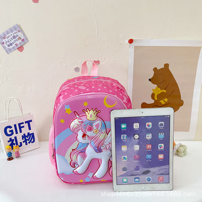 Cartoon cute children's backpack eggshell bag