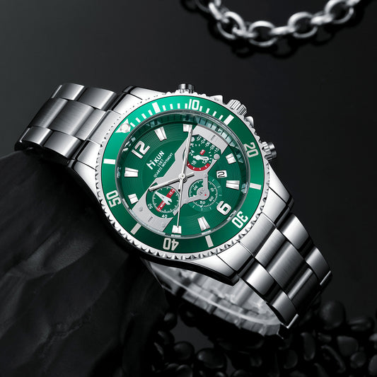 Versatile steel belt quartz watch