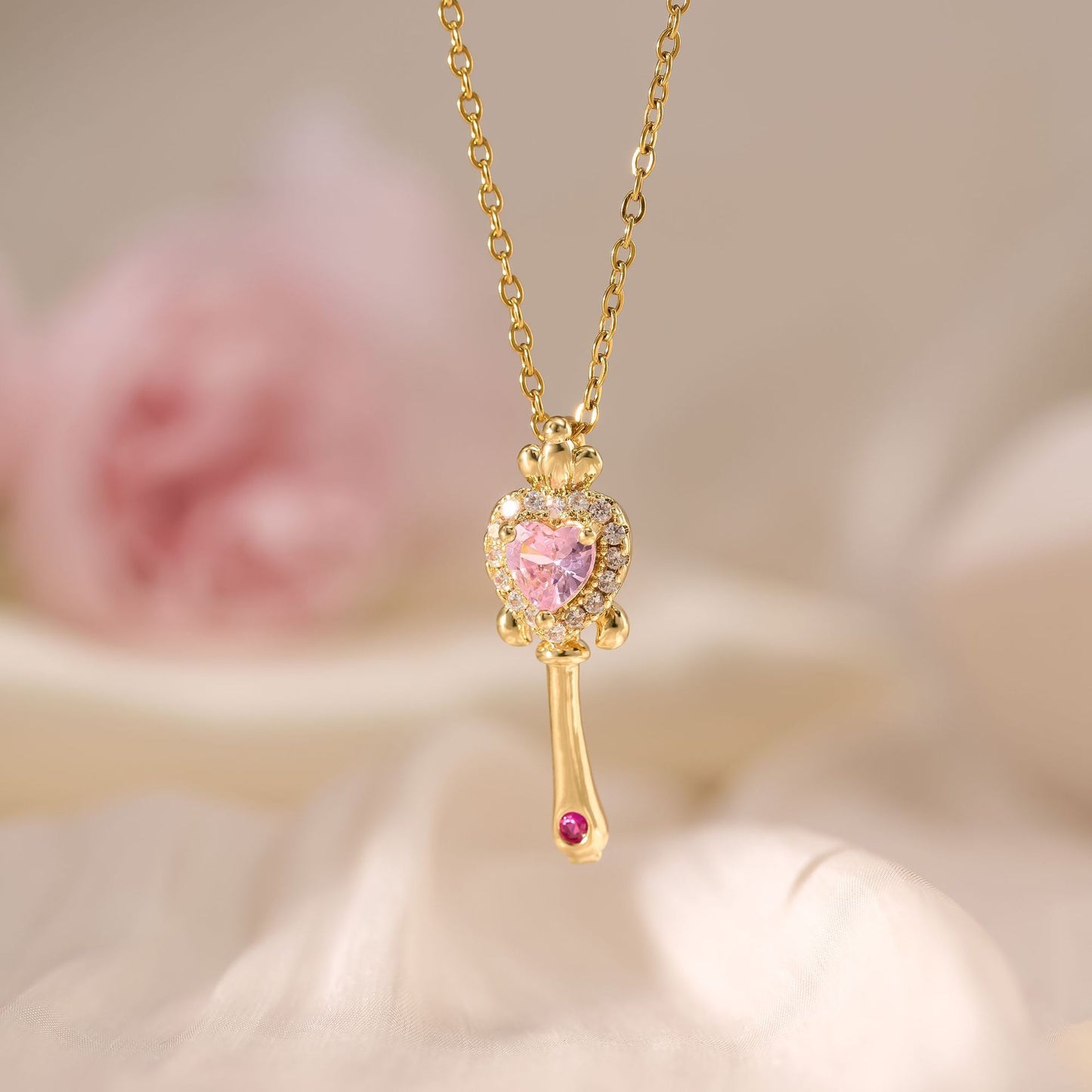 Flower Bell Pendant Necklace