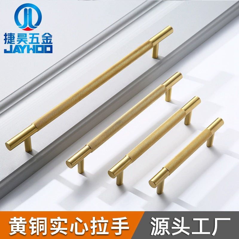 Gold reticulated drawer brass handle