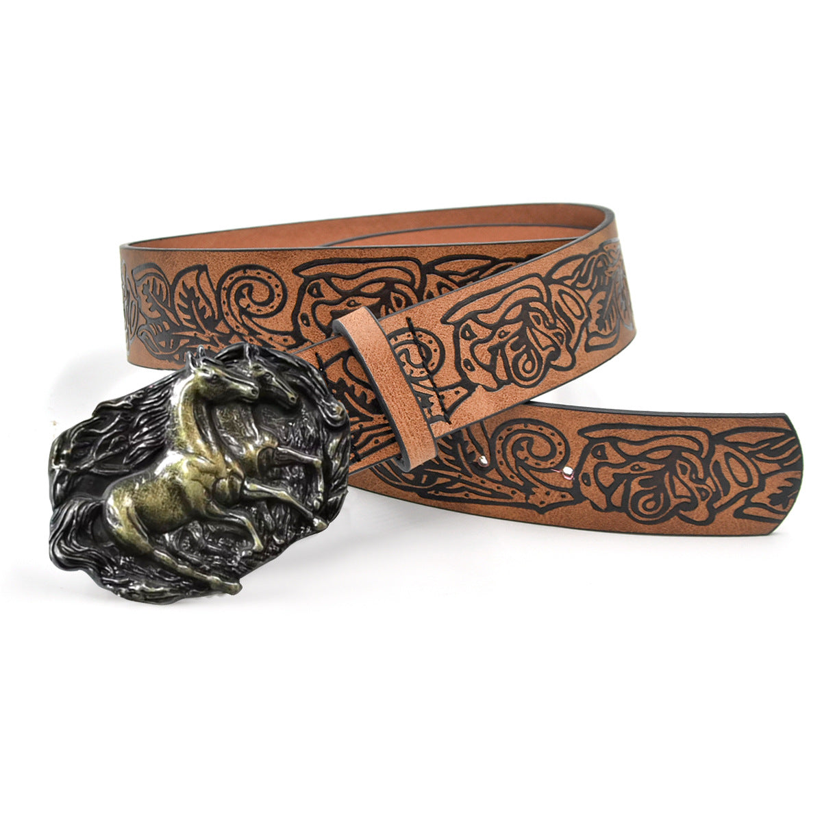 Punk PU leather belt