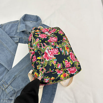 Northeast big flower tote bag