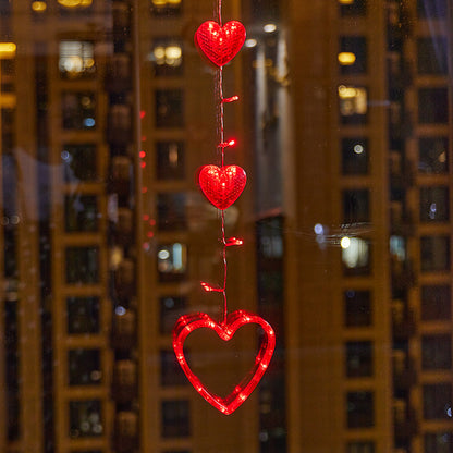 Christmas suction cup five-pointed star pendant atmosphere pendant