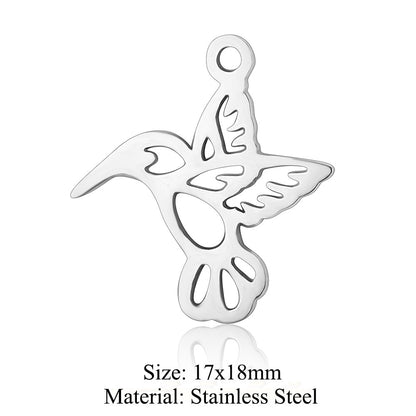 5 pcs/titanium steel pendant seal eagle fox