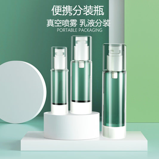 Vacuum Travel Dispenser Bottle