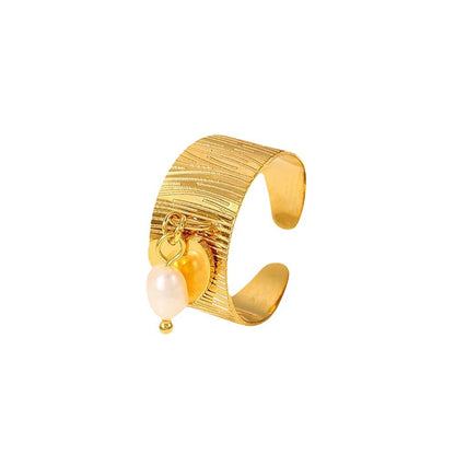Star Heart Pendant Ring