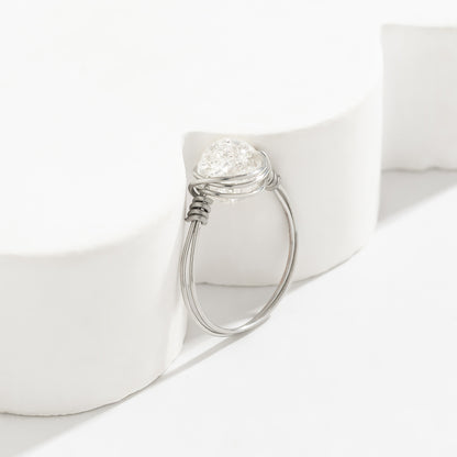Anillo de acrílico de nicho vintage 