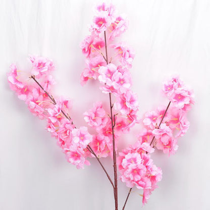 Encrypted 4-pronged 3-pronged cherry blossom tree artificial flowers