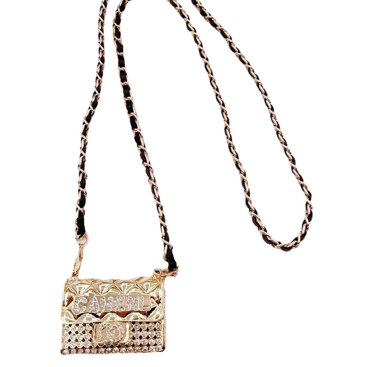 Stylish mini chain rhombus bag