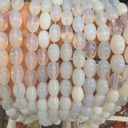 8*12mm natural stone oval rice beads