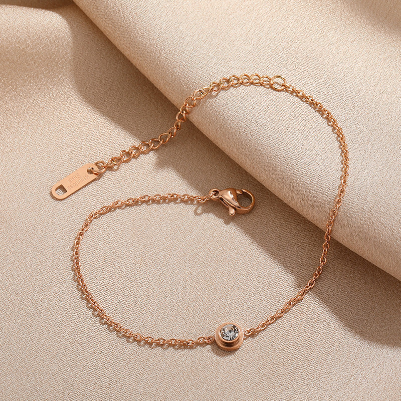 Titanium Steel Zircon Simple Children's Versatile Bracelet