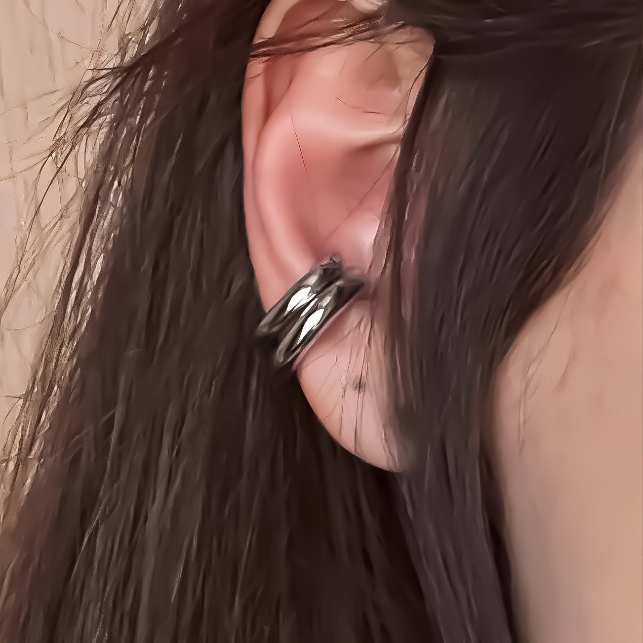 Punk Asymmetric Metal Ear Cuffs