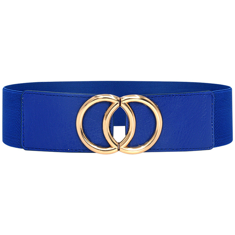 Black elastic elastic wide waist seal European and American