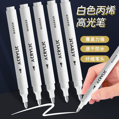 White acrylic highlight marker