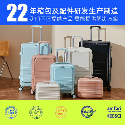 Front open suitcase for men and women