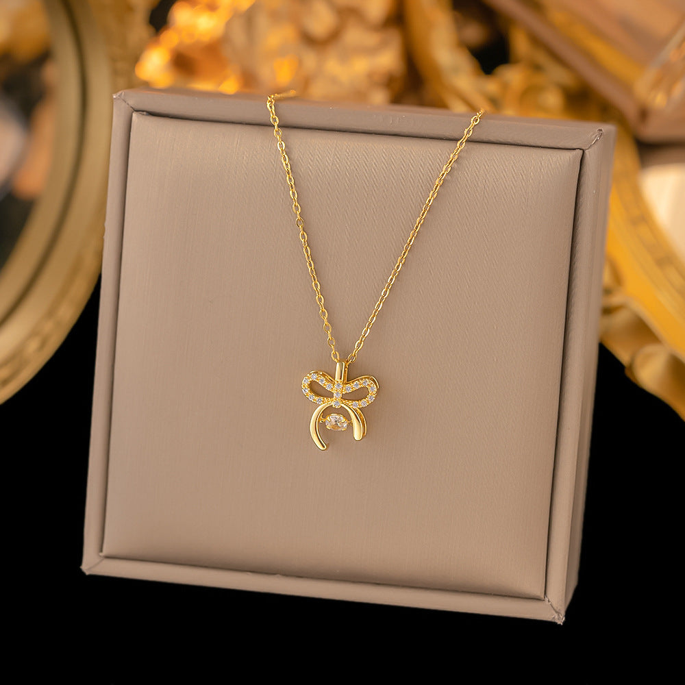 Titanium Steel Copper Pendant Necklace