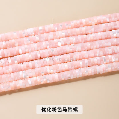 2 * 6Mm multi-color horseshoe snail shell right angle round piece loose beads