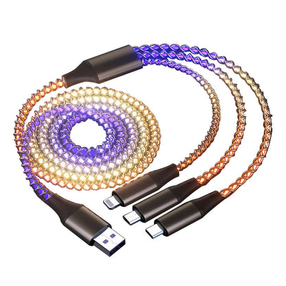 RGB 3-in-1 Fast Charge Car Cable