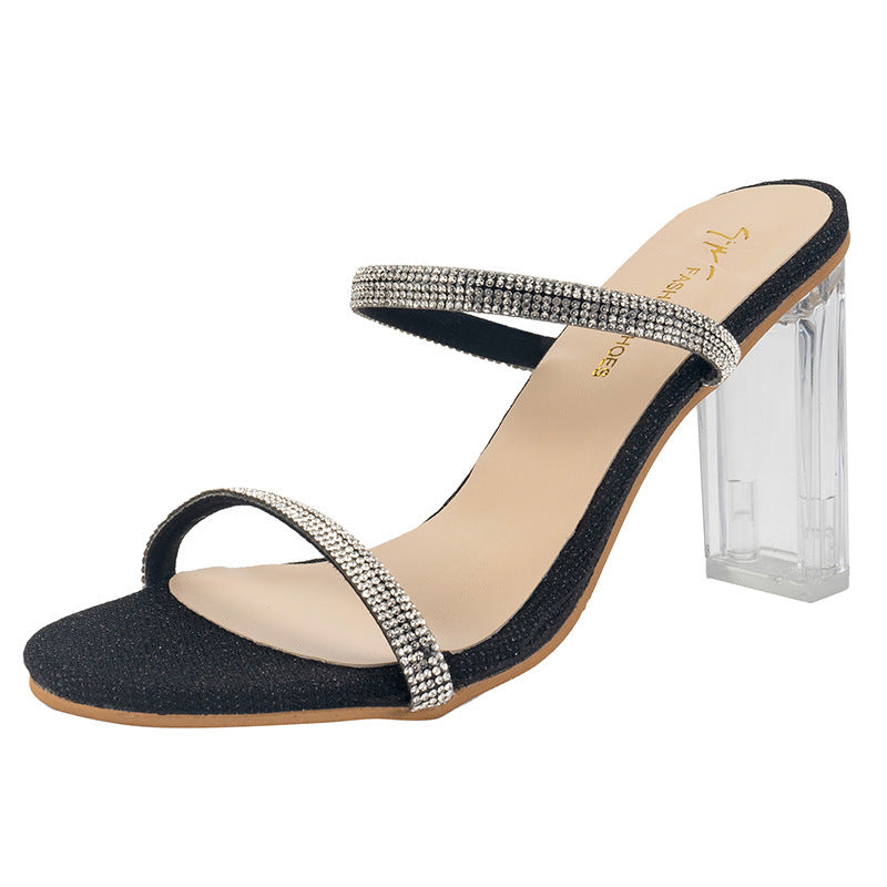 Tide muffin rhinestone shoes
