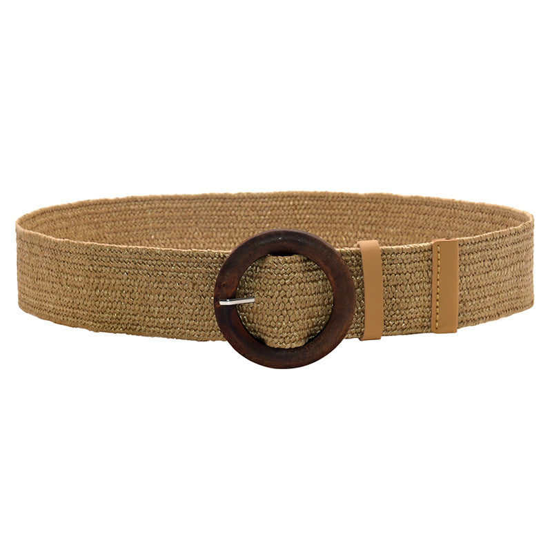 Braided wide waist seal elastic elastic