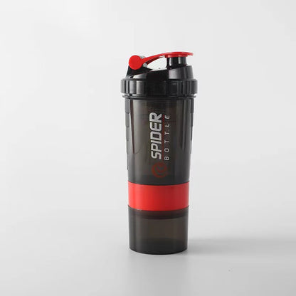 Three-layer compact protein powder shaking cup