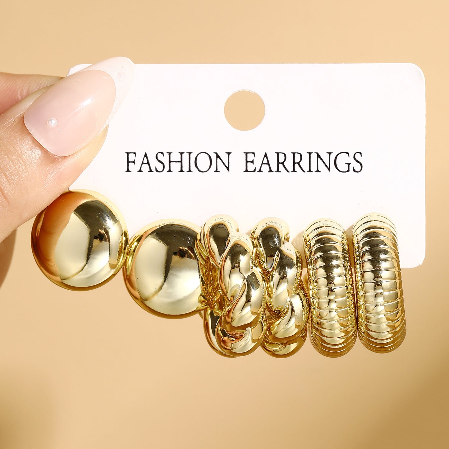 Twist Hoop Earring 3-Piece Set