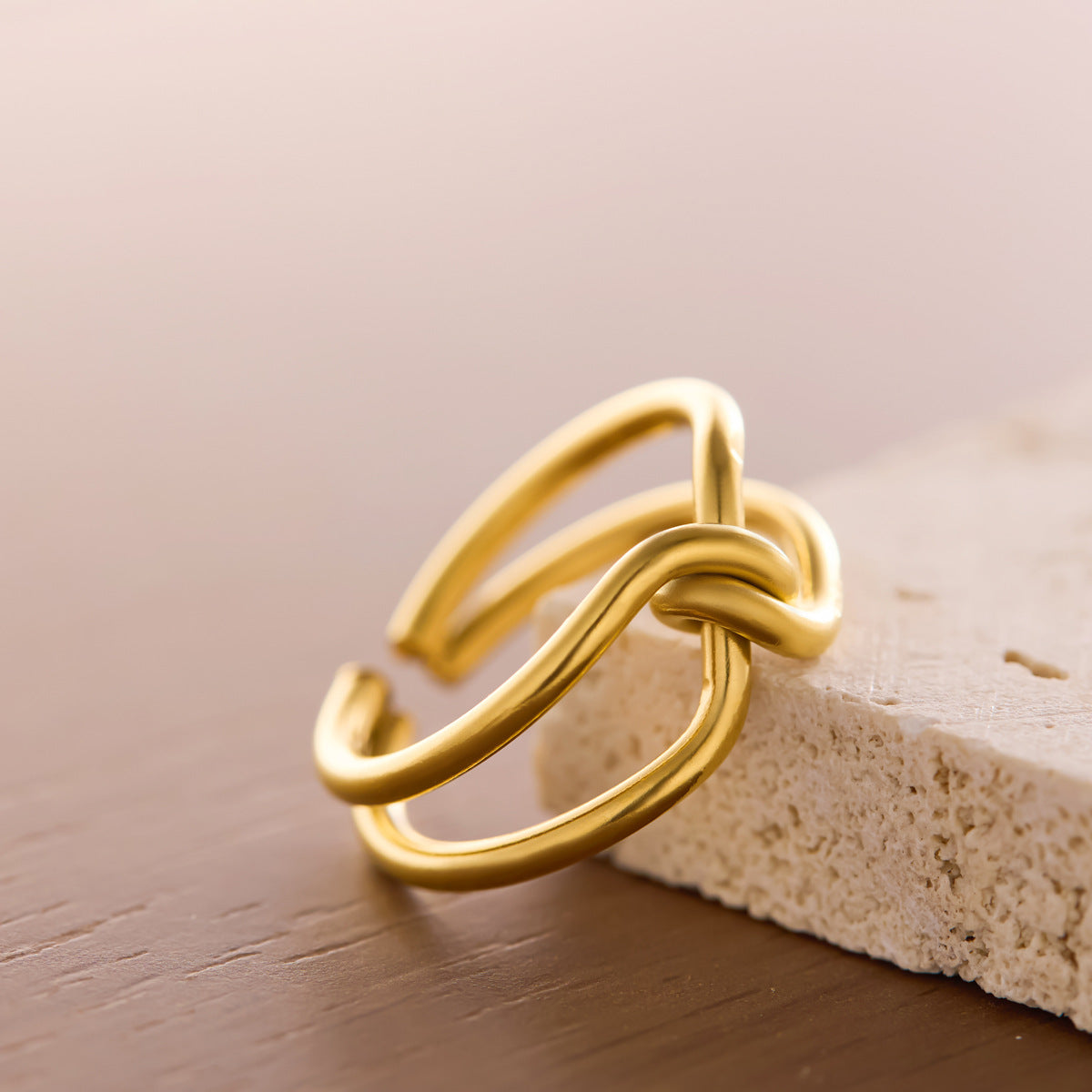 Korean-Japanese Minimalist Open Titanium Steel Ring