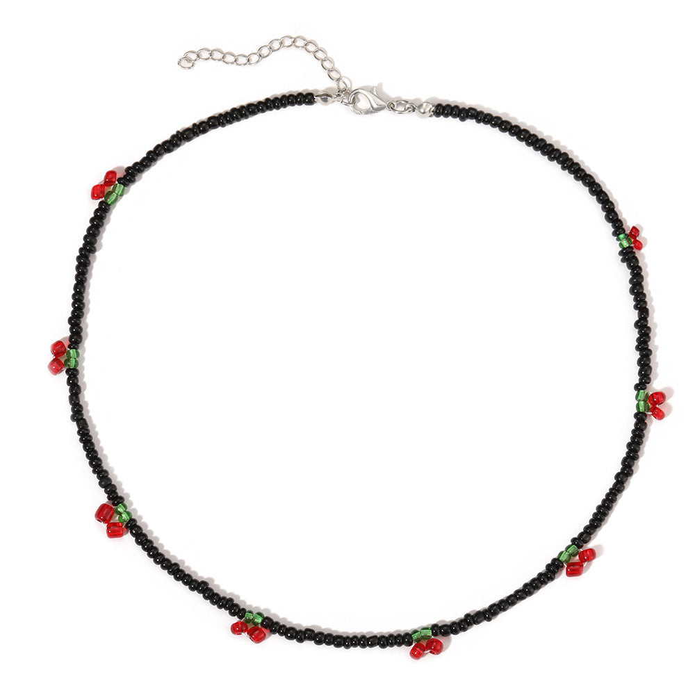 Bohemian Rice Bead Daisy Choker