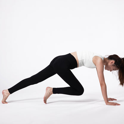 High waist belly and hip yoga pants nine-point pants